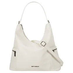 Umhängetasche BETTY BARCLAY, Damen, Gr. B/H/T: 36cm x 34cm x 13cm onesize, weiß, Kunstfaser, unifarben, leicht glänzend, Taschen