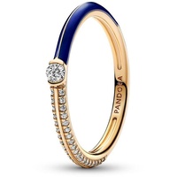 Pandora 162528C01 Damenring Pavé & Blau Goldfarben, 56/17,8