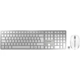 Cherry DW 9100 Slim + McAfee 1Y 3 User DE Kabellos), Tastatur, Silber