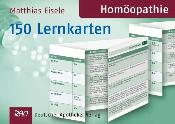 Preisvergleich Produktbild Homöopathie - 150 Lernkarten