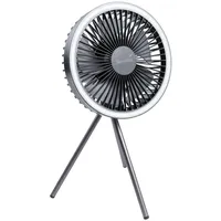 Skandika Campinglampe Solvind mit Ventilator - Ringlicht weiß -