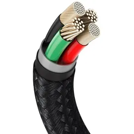 Baseus Cafule Metal USB-A für Lightning 2.4A 1m, Schwarz