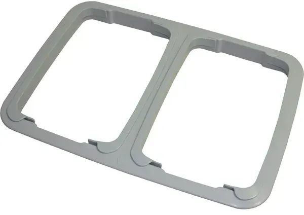 Halterahmen TTS Rahmenadapter für 2 x 70 L Müllsäcke Kunststoffeinsatz für Green Line Sackhalter