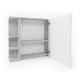 Badspiegelschrank Fynn Beton/Weiß 80 x 64 cm