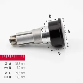 Highsider Lenkergewichte CURVE Schwarz