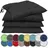 NatureMark Stuhlkissen 40 x 40 cm Schwarz