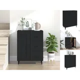 vidaXL Sideboard Schwarz 69,5x34x90 cm Holzwerkstoff