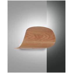 Fabas Luce Pevero Wandleuchte LED 1x18W Metall und Holz Eschenholz