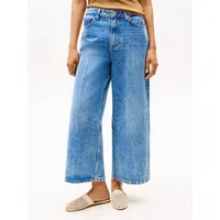 Tommy Hilfiger Damen Jeans Hose Wide Leg High Waist,