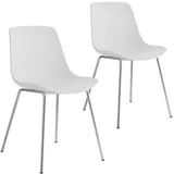 Tectake Kunststoffstühle Mave, ergonomisch, 120 kg 2er Set