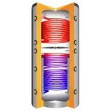 Juratherm Hochleistungs-Pufferspeicher mit Schichtladesystem, und 2 Wärmetauschern JPSLRR 1500