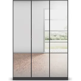Rauch Drehtürenschrank »Reflect«, mit Spiegelfront, inkl. praktischer Inneneinteilung und Stoffboxen-Set Grau