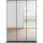 Rauch Drehtürenschrank »Reflect«, mit Spiegelfront, inkl. praktischer Inneneinteilung und Stoffboxen-Set Grau