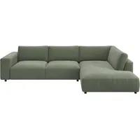 Ecksofa MUSTERRING "MR LUCIA, Luxuriöse Wohlfühlgarnitur von Musterring", grün (turtle), B:330cm H:81cm T:224cm, 94% Polyester, 6% Nylon, Sofas, Ecksofa, Erstklassige Kammerkissen, komfortable Umbauecke & zeitloser Look