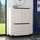 Forte Highboard 130,3 x 161,1 x 44,8 cm Beige / Schwarz