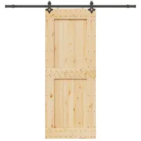 vidaXL Narvik rechts 90 x 210 cm Braun/Schwarz