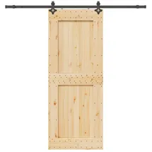 vidaXL Narvik rechts 90 x 210 cm Braun/Schwarz