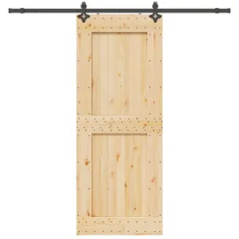 vidaXL Narvik rechts 90 x 210 cm Braun/Schwarz