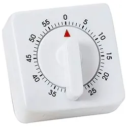 Kurzzeitmesser ATLANTA, weiß, Wecker, Eieruhr, Küchentimer, Küchenaccessoire, bis 59 Minuten einstellbar