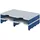 Styro Sortierstation Styrodoc grau/blau mit 4 Fächern