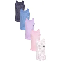TupTam Mädchen Kinder Unterhemd 5er Pack in rosa/blau |
