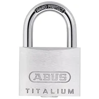 Abus Titalium Vorhängeschloss 80TI/40 gleichschließend - Kellerschloss mit leichtem,