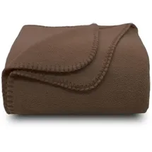 ZOLLNER Kuscheldecke 130 x 170 cm Braun