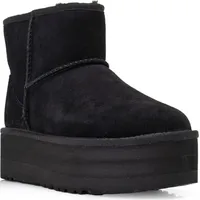 UGG Australia Ugg Damen Classic Mini Platform Winter, Boots, Black, 41 EU