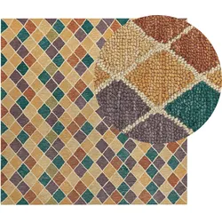 Teppich KESKIN Bunt 200 x 200 cm Wolle