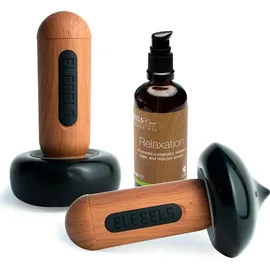 Eleeels S2 Hot Stone Massage Kollektion - Schwarz/Braun