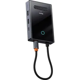 Baseus USB-C Hub 8-in-1 HDMI 4K@60Hz + HDMI 4K@30Hz + DisplayPort 8K@30Hz + VGA + 2 x USB-A 3.0 + 2 x USB-C 0 m Grau/Schwarz