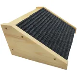 kowaku Hundetreppe 35cm Hunderampe für kleine Hunde, Haustiertreppe mit Rutschfester Trittmatte, Hunde Treppen aus Holz, Katzentreppe für Bett, Sofa, Couch und Auto, 25 cm x 30 cm x 15 cm, Stil a