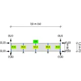 K2 S-Dome 6.10 Montagesystem (1-seitige Modulausrichtung Süd) 1 Reihe 4 Module