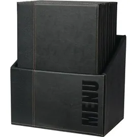Securit Speisekarten Mappe A4 Schwarz 20 St.
