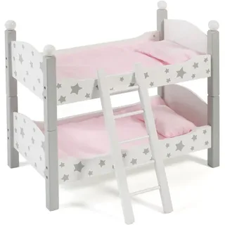 Bayer Chic 2000 CHIC2000 Puppenbett »Stars Grau« auch als zwei Einzelbetten verwendbar, grau