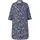 Ulla Popken Midikleid Blau/Weiß 50/52