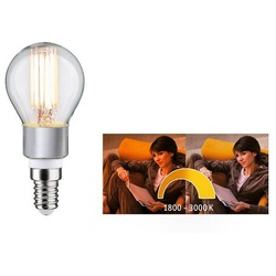 Filament 230V Dim to Warm LED Tropfen E14 470lm 5W Dim to warm dimmbar Klar