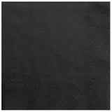 PartyDeco Servietten, 3-lagig, schwarz, 33x33cm, 20 Stck./Pckg. SP33-1-010