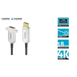 FiberX FX-I351-020 4K Premium High Speed HDMI AOC Glasfaser-Verlängerungskabel -...