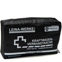 Leina-Werke 11006 KFZ-Verbandtasche Compact mit Klett, Schwarz/Weiß