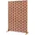 casa.pro Trennwand Basciano 120 x 40 x 180 cm Braun