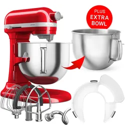 KitchenAid Küchenmaschine Artisan 6,6L Liebesapfelrot PLUS Zusatz-Schüssel