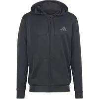 adidas Train Essentials Seasonal Kapuzenjacke Herren Schwarz M