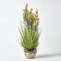 Homescapes KUNSTPFLANZE Lavendel gelb 66 cm