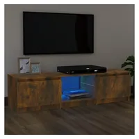 VidaXL TV-Schrank mit LED-Leuchten Räuchereiche 140x40x36 cm