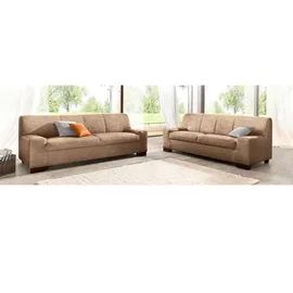 DOMO collection 3-2 Garnitur 2-Sitzer + 3-Sitzer braun