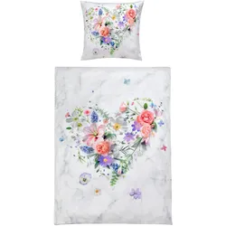 Bettwäsche JASMIN Satin - weiß
