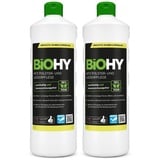 BiOHY KFZ Polster- & Lederpflege Polsterreiniger Auto, Autositz Reiniger, Innenraumpflege 2er Pack (2 x 1 Liter Flasche)