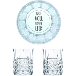 Nachtmann Whiskyglas mit Gravur Nach Voll Kommt Leer, 2er Set