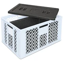 BRB-Lagertechnik Eurobehälter mit EPP-Isolierbox 600 x 400 x 320 mm 1-tlg. weiß